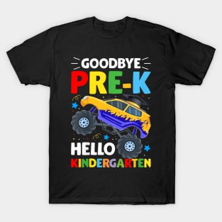 Kids Goodbye Pre-K Hello Kindergarten Graduation Class 2024 T-Shirt